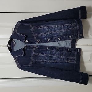Chico's Women's Blue Denim Jacket, size 0.